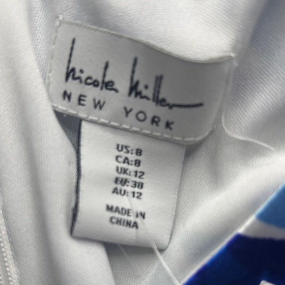 Nicole Miller Tropical Blue and Green Jumpsuit - Picture 3 of 5